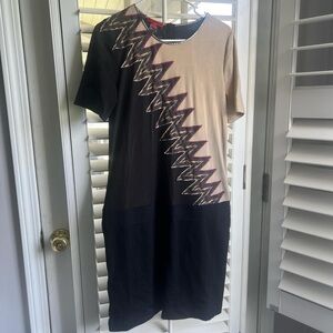 Vivienne Tam black and nude dress